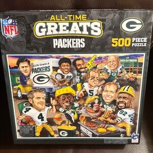 NFL All Time Greats Packers Jigsaw Puzzle. 500 piece complete